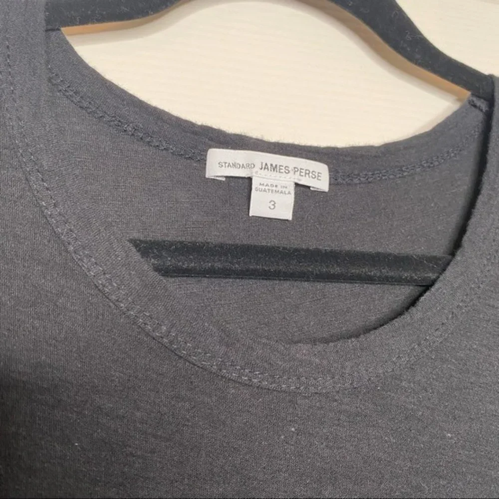 James Perse Stretch Jersey Blouson T-Shirt Dress Size Large